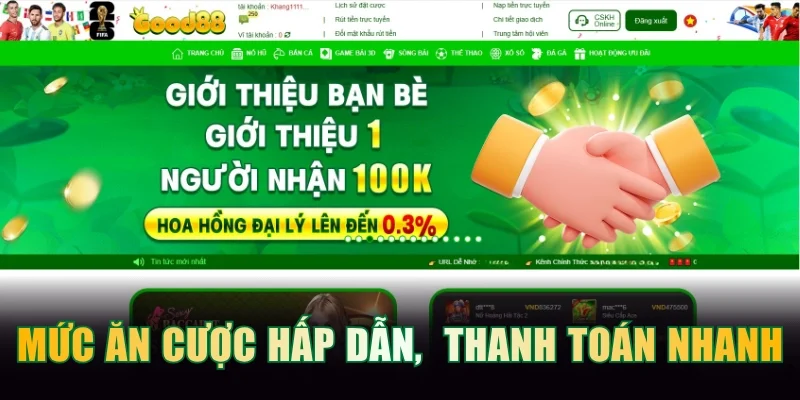 GOOD88 – Nhà Cái Good88.Com Chính Thống | Đăng Ký +2026k 63 Mức ăn cược hấp dẫn, tốc độ thanh toán ấn tượng
